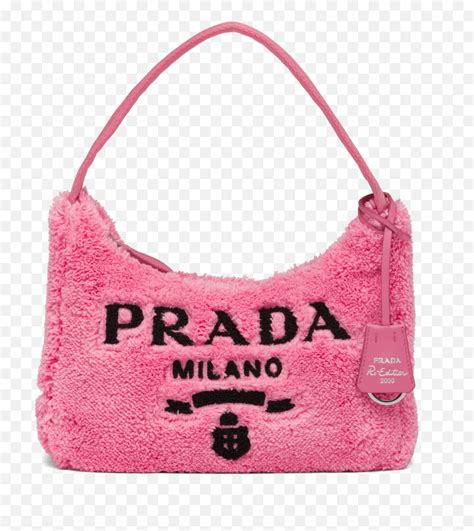 prada purse light pink|pink fluffy Prada bag.